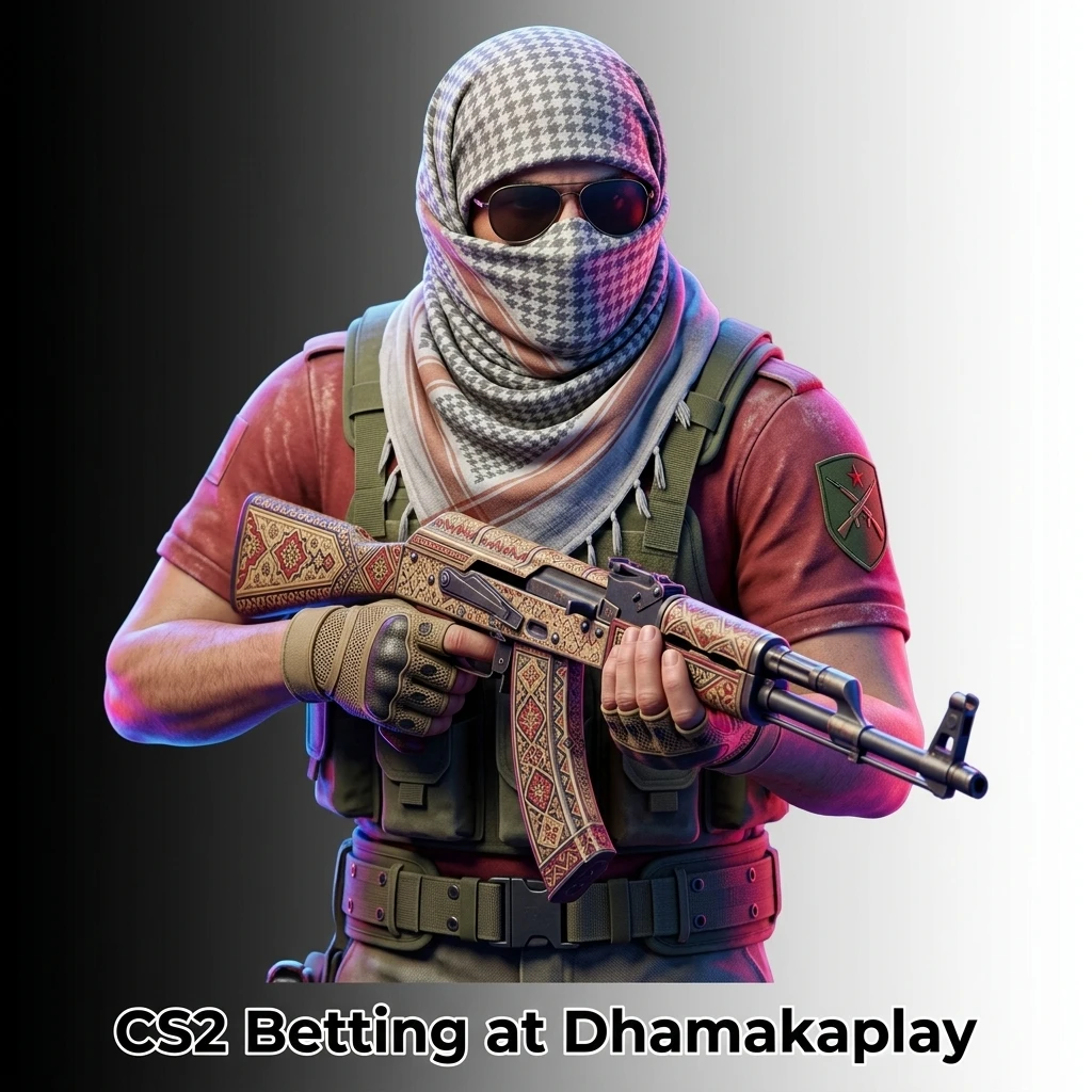 CS2 betting at Dhamakaplay with markets on map winner, match winner, rounds, and top tournaments like ESL Pro League