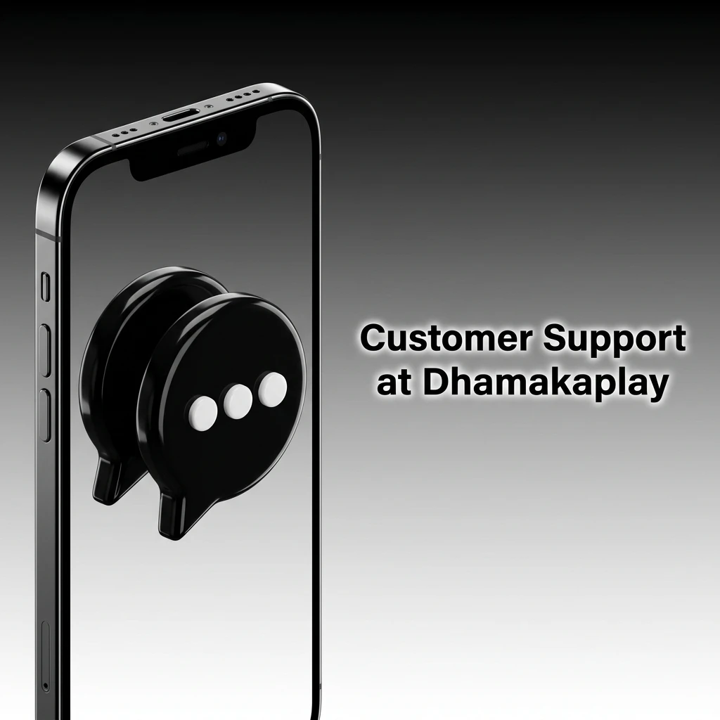 Dhamakaplay customer support channels including live chat, email, and help centre for withdrawal assistance