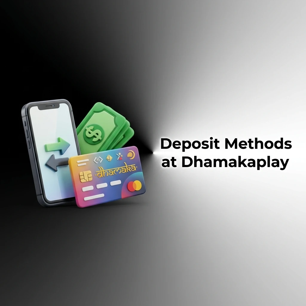 Dhamakaplay deposit methods for Indian users including UPI, net banking, cards, and e-wallets to add funds easily