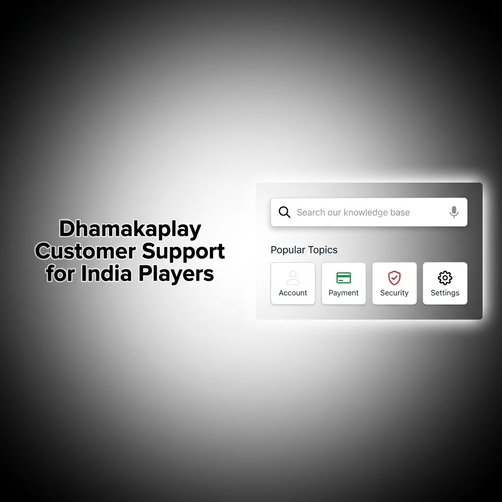 Dhamakaplay customer support options for India players including live chat, email, and Telegram available 24/7