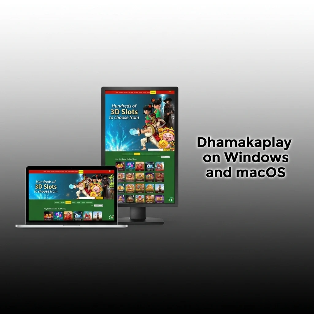 Dhamakaplay betting site accessible on Windows and macOS via Chrome, Firefox, Edge or Safari browser without desktop app