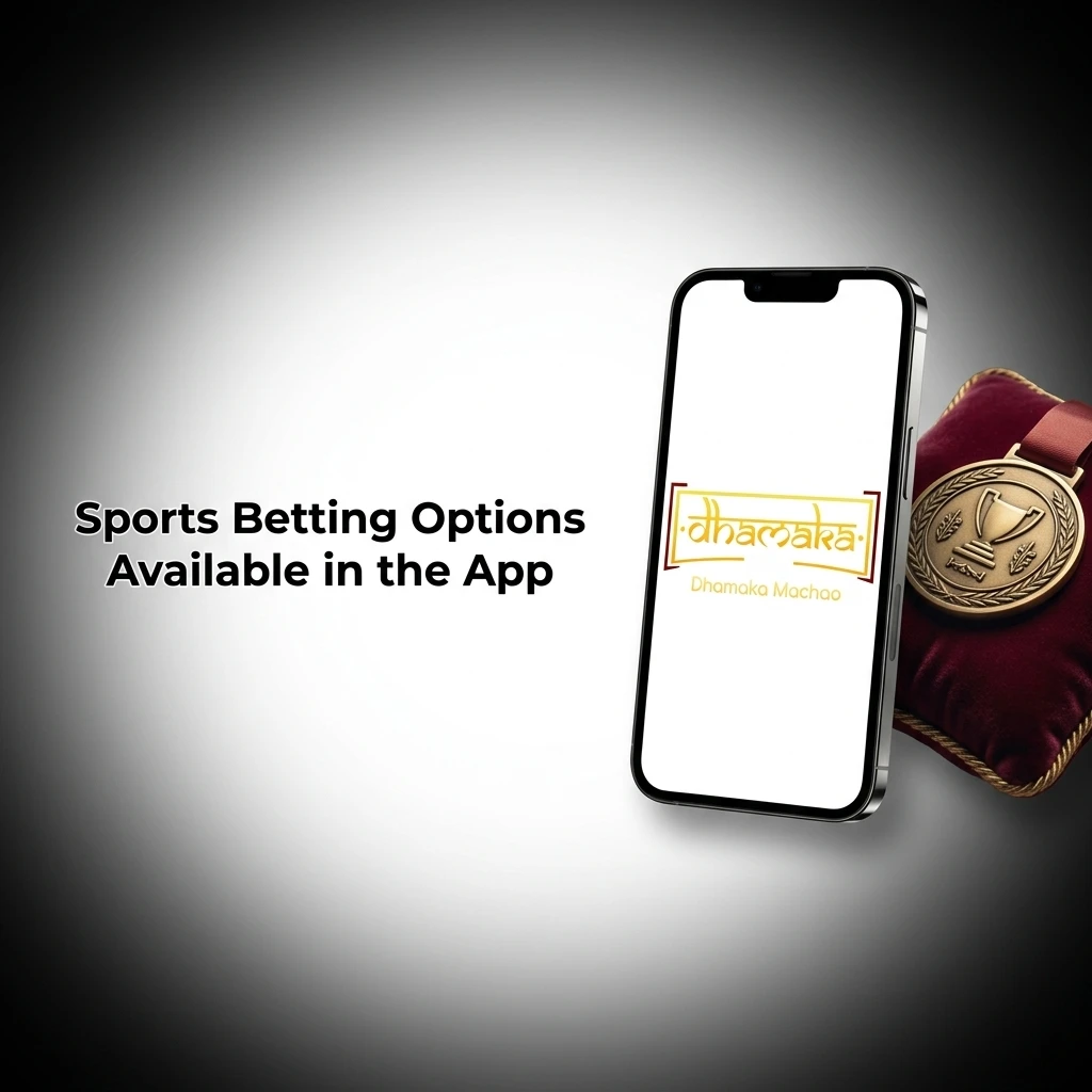 Dhamakaplay app sports betting options including cricket, football, kabaddi, tennis, esports and more for Indian players