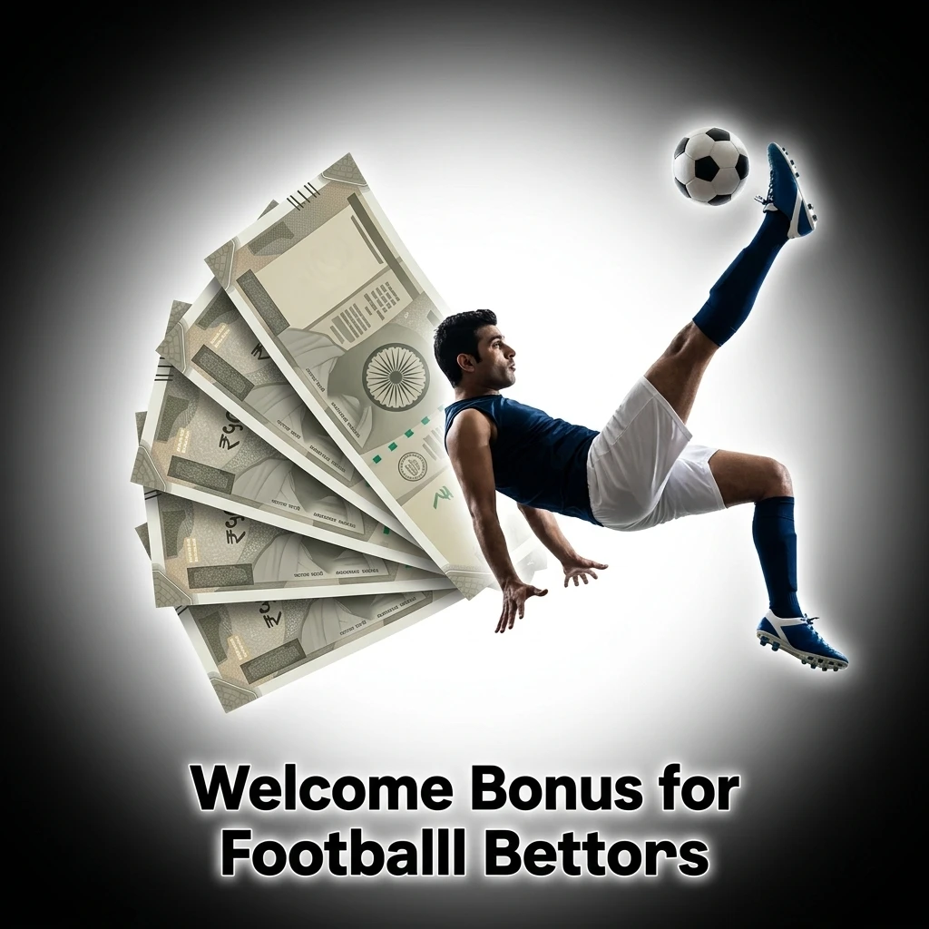 Dhamakaplay 100% first deposit welcome bonus for football bettors covering EPL, UEFA, and FIFA markets