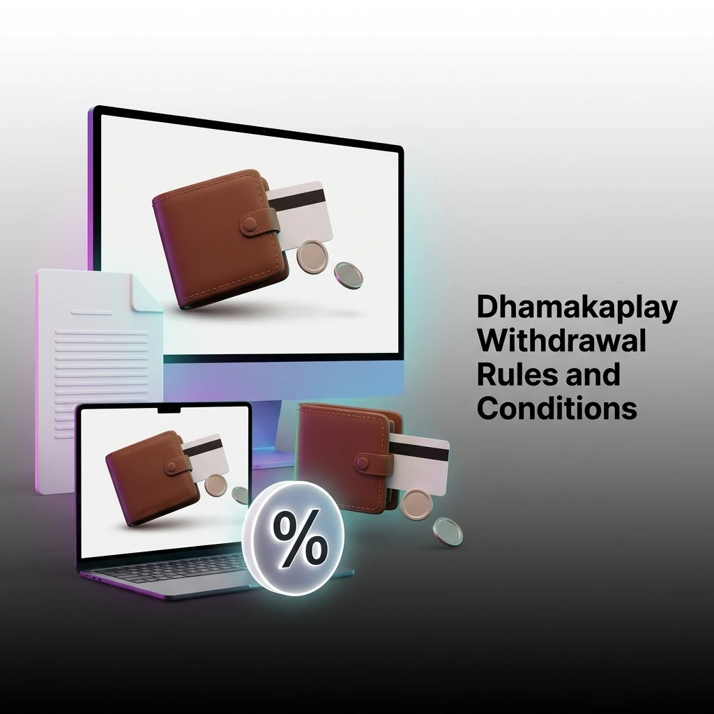 Dhamakaplay withdrawal rules covering KYC, minimum INR 500 limit, wagering requirements, and processing times in India