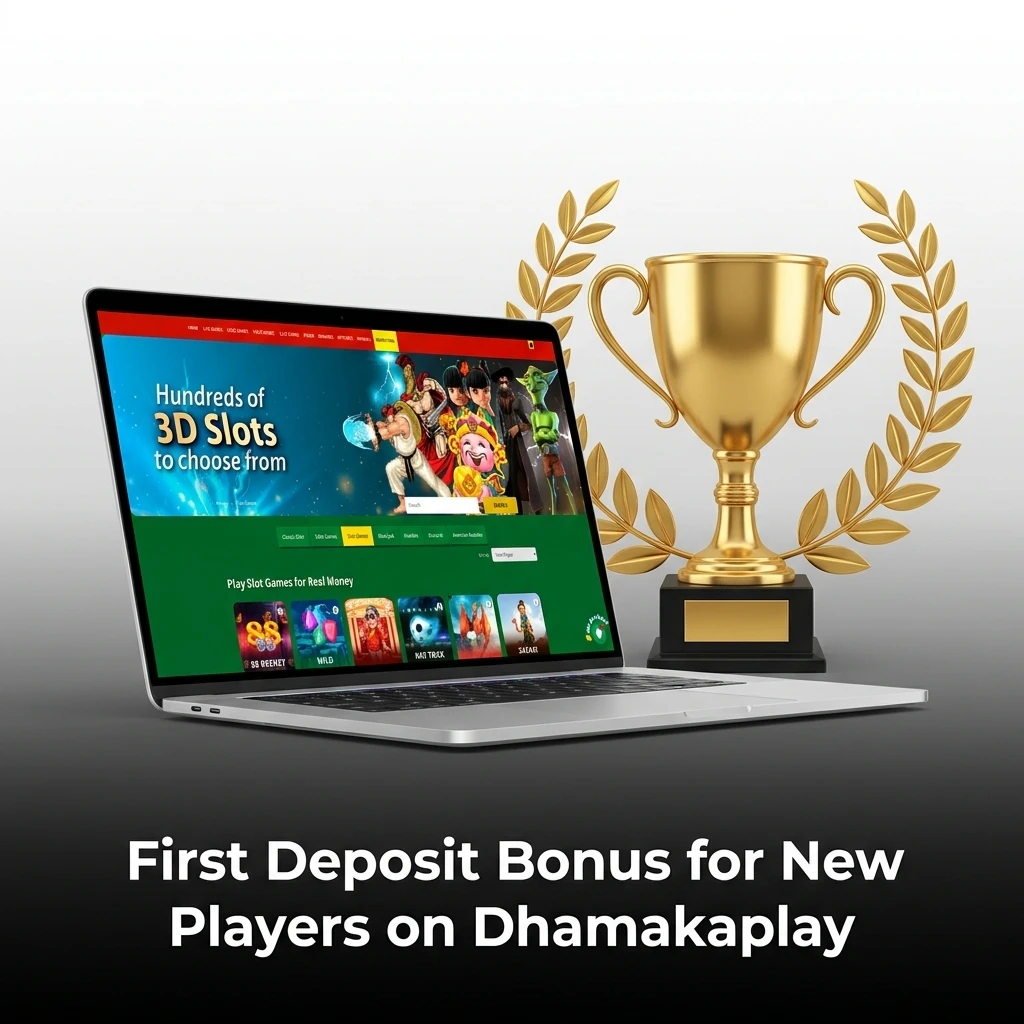 Dhamakaplay 100% first deposit bonus up to INR 20,000 for new players in India with 5x wagering requirement