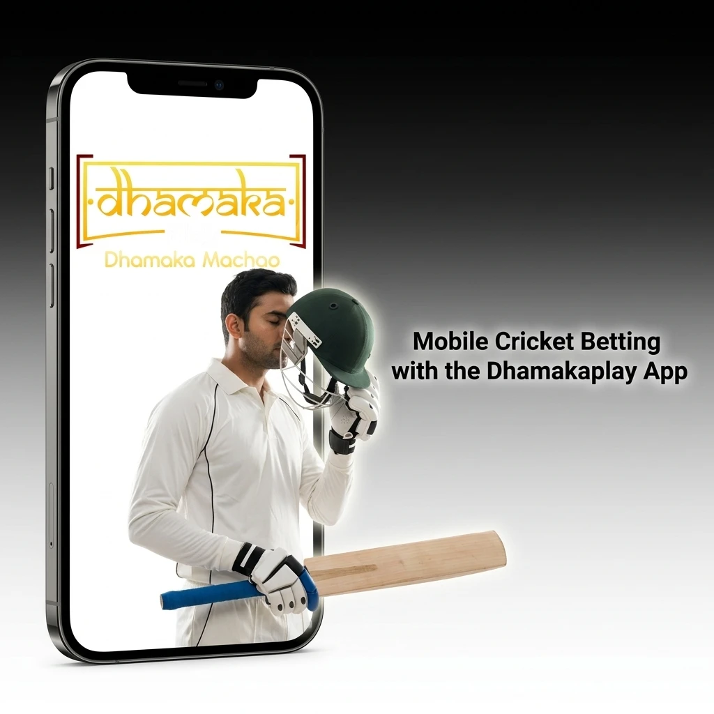Dhamakaplay mobile cricket betting app for Android and iOS with live odds, IPL markets, and easy navigation