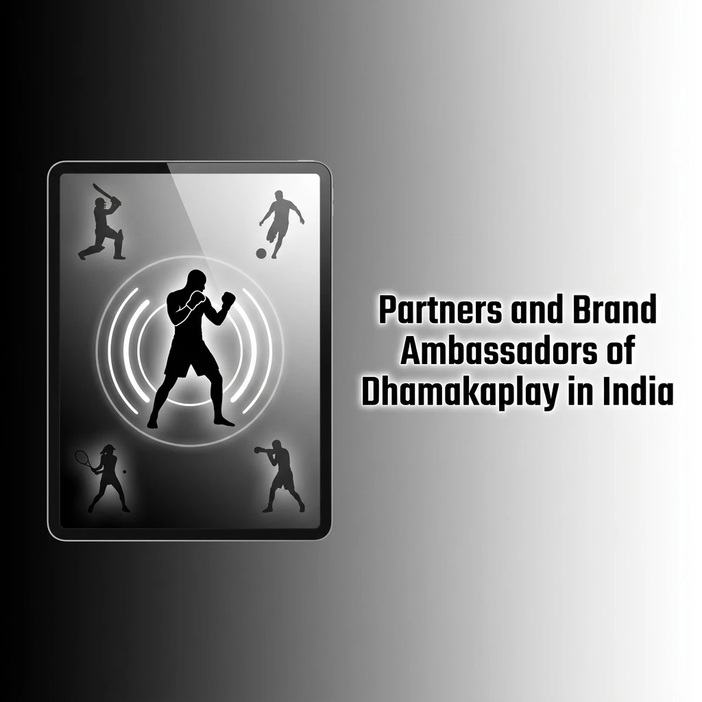 Dhamakaplay India partners and brand ambassadors representing the platform's credibility and strategic market presence