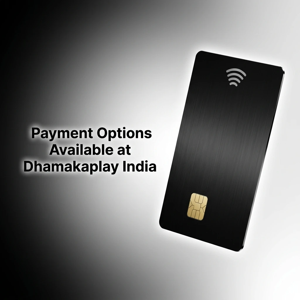 Dhamakaplay India payment options including UPI, Google Pay, PhonePe, Paytm, bank transfers, and crypto