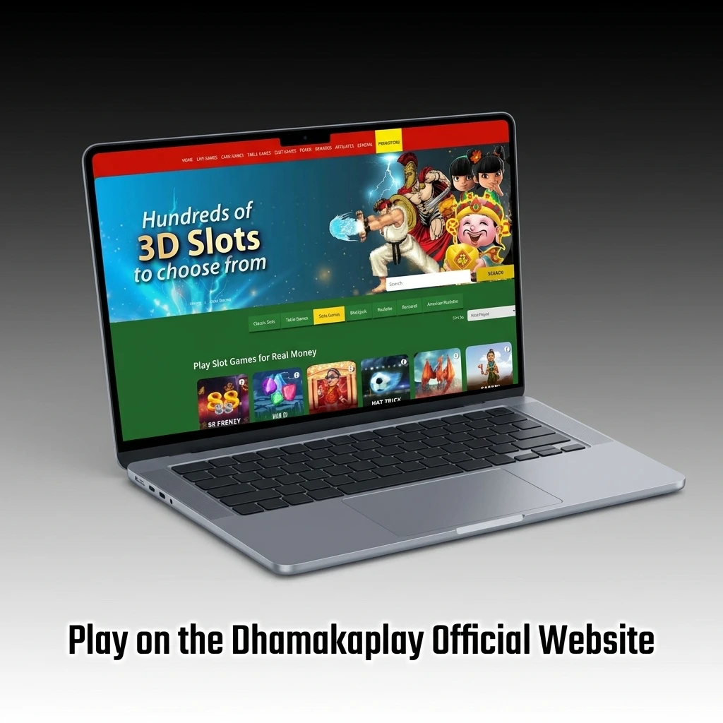 Dhamakaplay official website accessible via browser on any computer for sports betting, live casino and slots