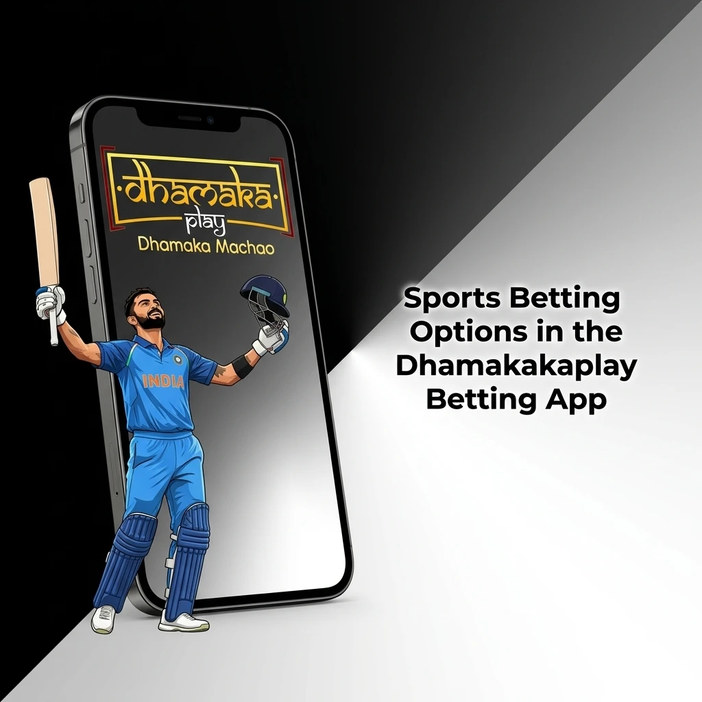 Dhamakaplay betting app sports options including cricket, football, kabaddi, esports with live and line betting modes