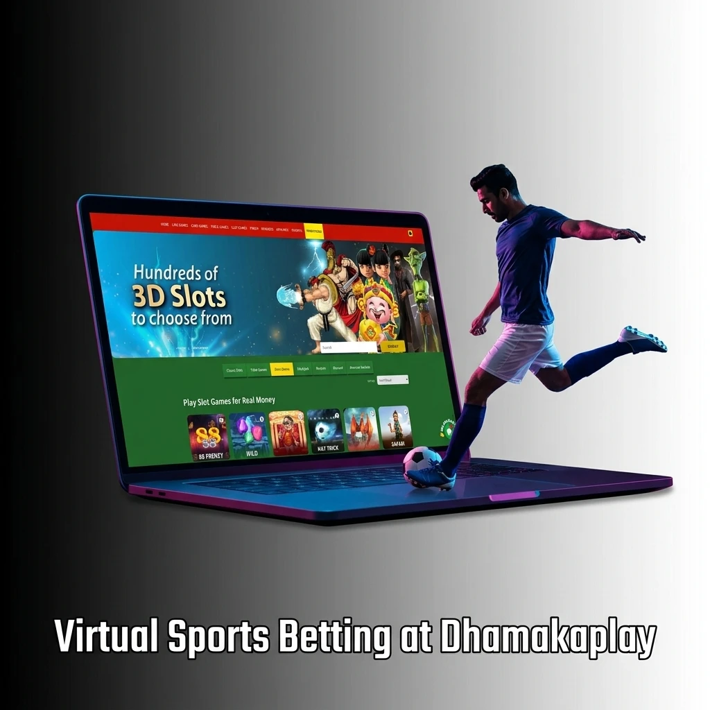 Virtual sports betting on Dhamakaplay featuring cricket, football, horse racing and basketball simulations available 24/7 for India players