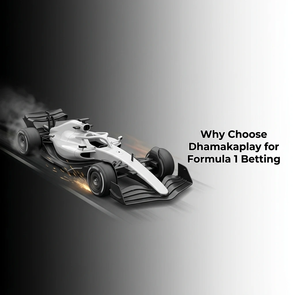 Dhamakaplay F1 betting platform features including live odds, INR payments, and full Grand Prix coverage for Indian bettors